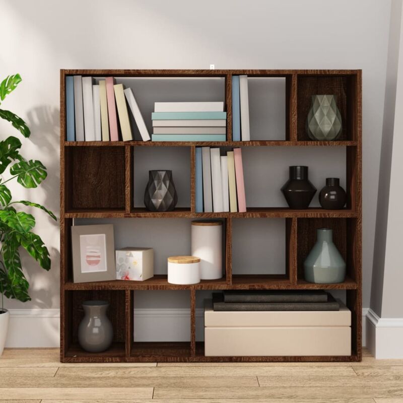 vidaXL Libreria/Divisorio Nero 80x30x198 cm in Truciolato