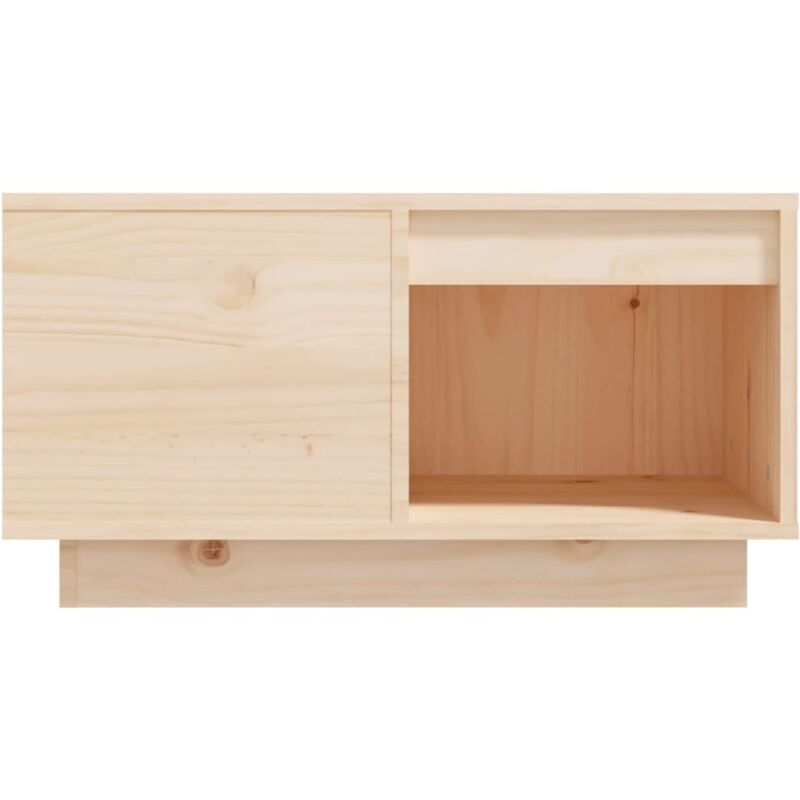 vidaXL Tavolino da Salotto Nero 110x50x34 cm Legno Massello di Pino -  vidaXL - Idee regalo