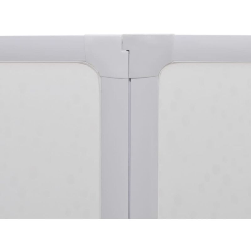 7 Pannelli Pieghevoli Con Porta-asciugamano 140x168 Cm Doccia Bagno