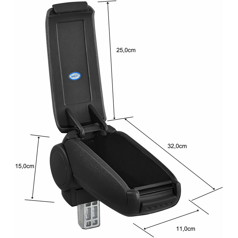 ZENAHA Copri Bracciolo Auto, per Audi A3 2014-2017 Imbottitura Console  Centrale Cuscino Box Bracciolo Leggero Sicuro Antipolvere,A