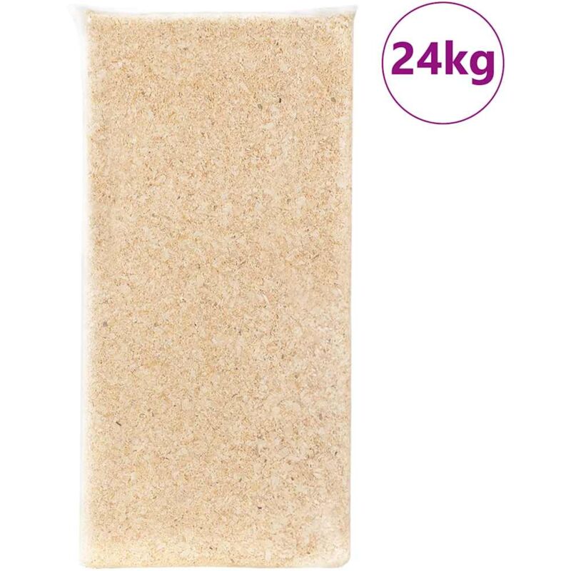 vidaXL Trucioli di Legno per Lettiere per Animali Legno Tenero 24 kg