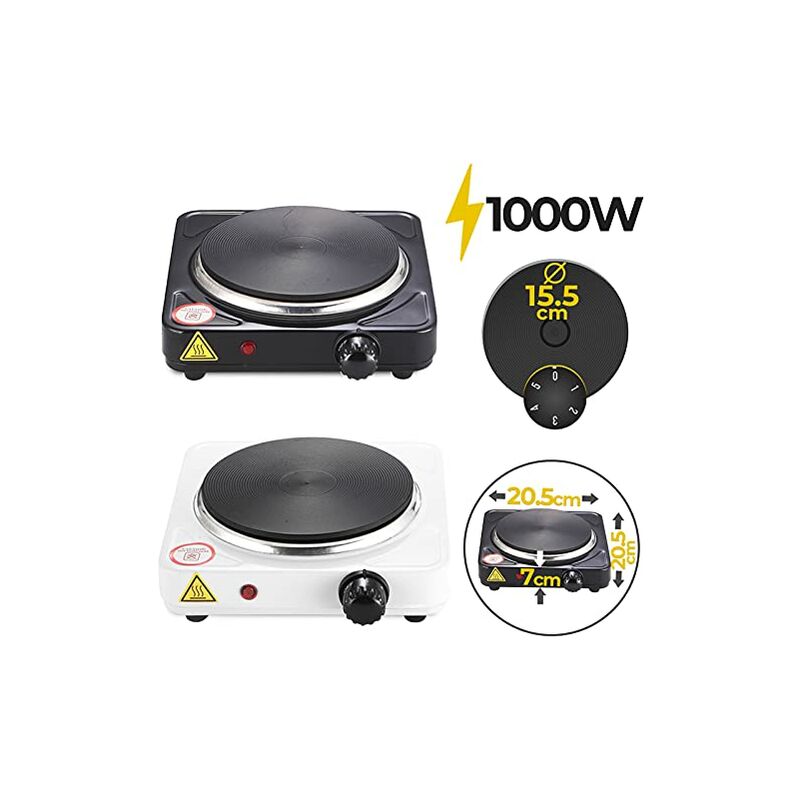 FORNELLO ELETTRICO 1500W PORTATILE 18,5CM VIAGGIO CAMPEGGIO H-002A MAX