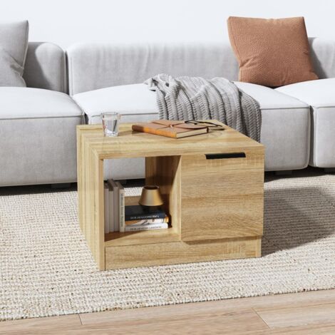 vidaXL Tavolino da Salotto Rovere Sonoma 50x50x36 cm Legno Multistrato