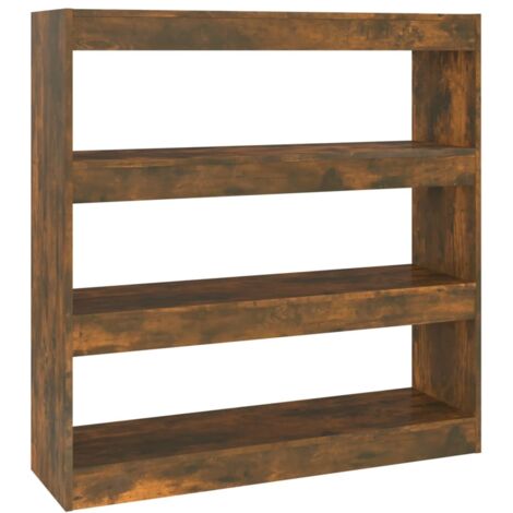 vidaXL Libreria/Divisorio Rovere Fumo 100x30x103 cm