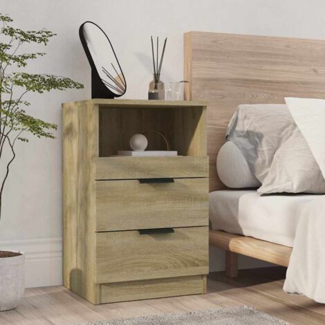 vidaXL Comodino Rovere Sonoma in Legno Multistrato