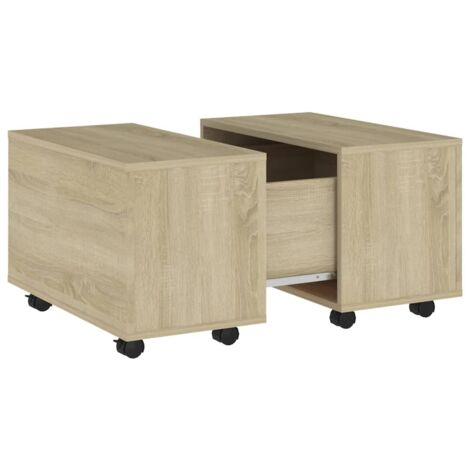 vidaXL Tavolino da Salotto Rovere Sonoma 60x60x38 cm Legno Multistrato