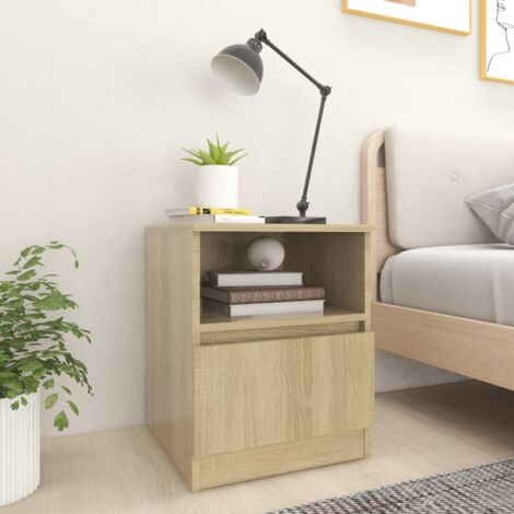 vidaXL Comodini 2 pz Rovere Sonoma 40x40x50 cm in Legno