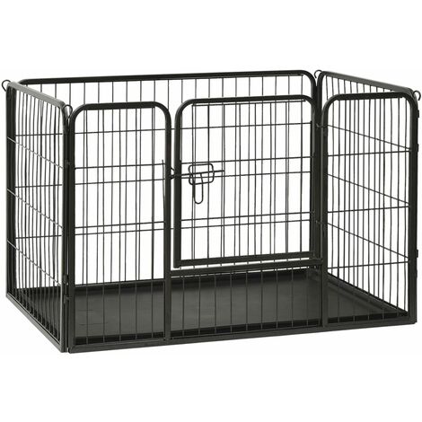 Box per Cuccioli in Acciaio 91,5x59x61 cm vidaXL 313198