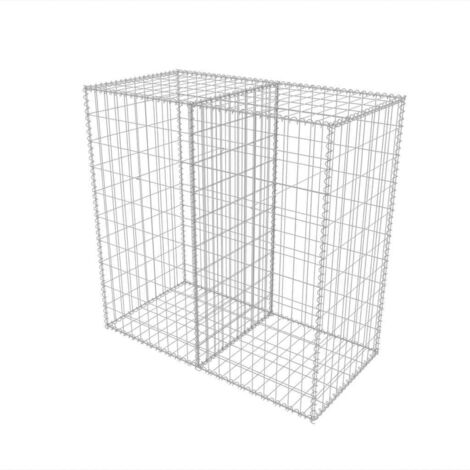 vidaXL Gabbione in Rete in Acciaio Zincato 100x50x100 cm