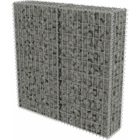 Gabbione con Copertura in Acciaio Zincato 100x20x100 cm vidaXL