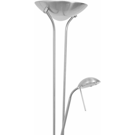 Lampada da Terra a LED Dimmerabile 23 W cavo 1,8 m vari colori colore : Argento