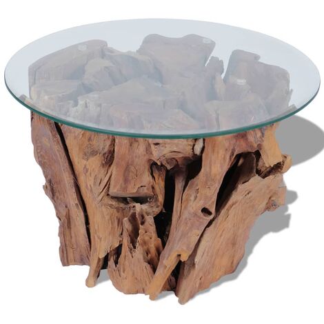 vidaXL Tavolino da Salotto in Legname Massello di Teak 60 cm