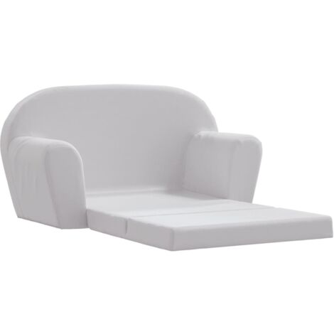 vidaXL Poltrona Letto per Bambini Grigio Chiaro