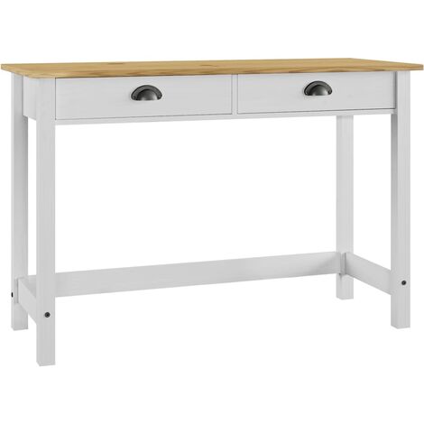 vidaXL Consolle Hill con 2 Cassetti 110x45x74 cm in Massello di Pino