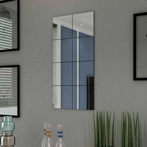 Piastrelle in Vetro a Specchio senza Cornice 20.5 cm vari pezzi modelli : 8 pz