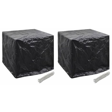 vidaXL Coperture Serbatoi Giardino 2 pz 8 Occhielli 116x100x120 cm