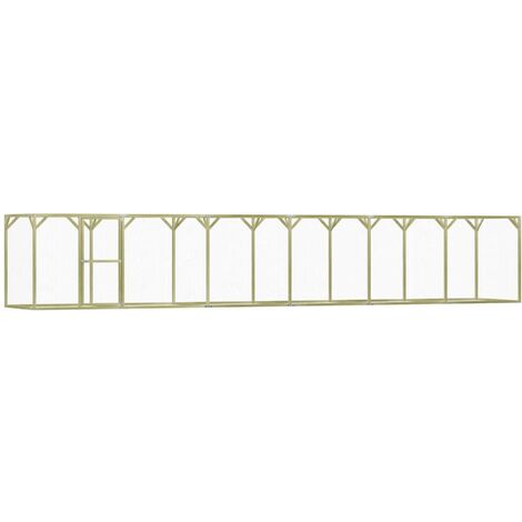 vidaXL Pollaio 1,5x9x1,5 m in Legno di Pino Impregnato