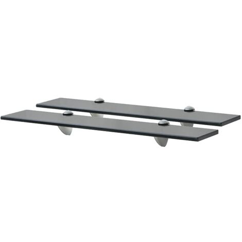 vidaXL Mensole Galleggianti 2 pz in Vetro 60x10 cm 8 mm