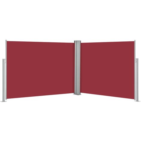 vidaXL Tenda Laterale Retrattile Rossa 140x1000 cm