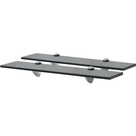 vidaXL Mensole Galleggianti 2 pz in Vetro 50x10 cm 8 mm