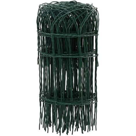 vidaXL Recinzione per Giardino in Ferro Verniciato a Polvere 10x0,4 m