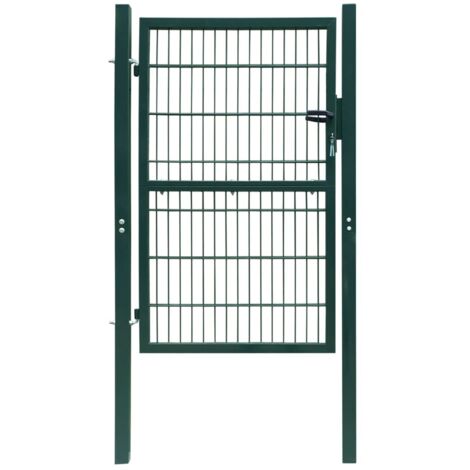 Cancello da Giardino 2D (Singolo) Verde 106 x 210 cm
