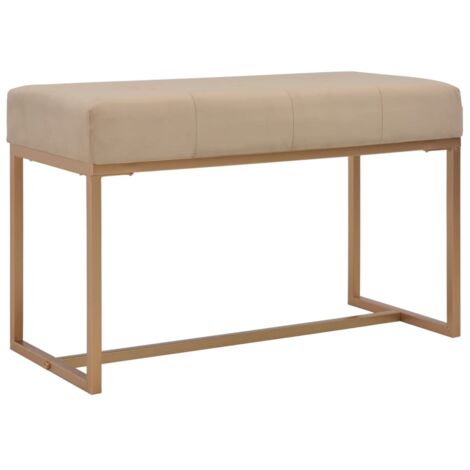 vidaXL Panca 80 cm in Velluto Beige
