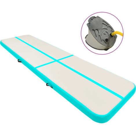 vidaXL Tappetino Ginnastica Gonfiabile e Pompa 600x100x20cm PVC
