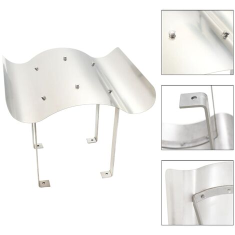 Comignolo per Canna Fumaria in Acciaio Inossidabile 40 x 40 x 36 cm vidaXL