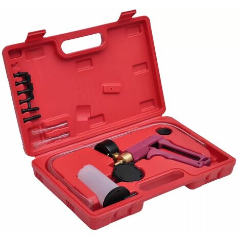 Pompa A Vuoto E Pressione Universale 3 Bar - Per Spurgo Freni, Frizione E Test Sistemi Auto, Con Manometro E Accessori