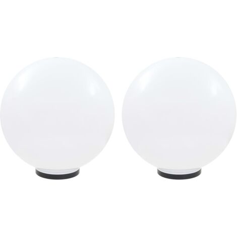 Set Lampade a LED Sferiche 2 pz 50 cm in PMMA