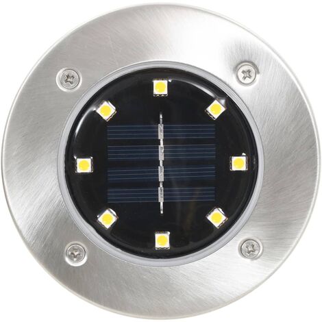 Lampade Solari da Terra 8 pz Luci a LED Lampade da Giardino Sentieri vari modelli modelli : Bianco Freddo