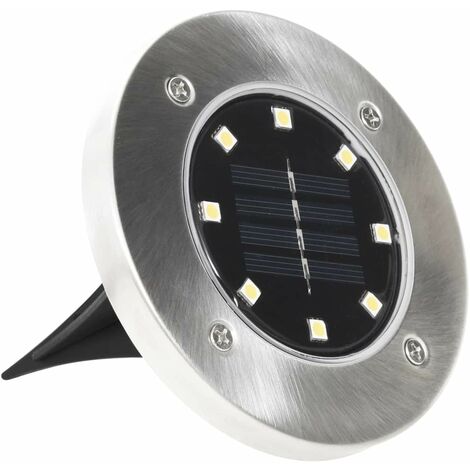 Lampade Solari da Terra 8 pz Luci a LED Lampade da Giardino Sentieri vari modelli modelli : Bianco Freddo