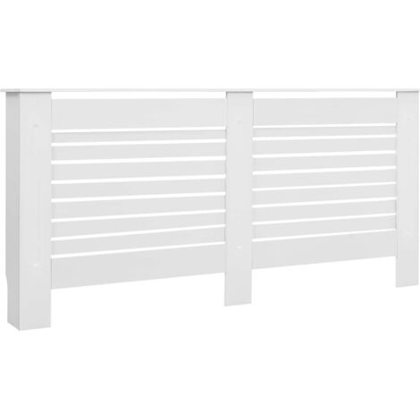 vidaXL Copertura per Radiatore Bianca 172x19x81,5 cm in MDF
