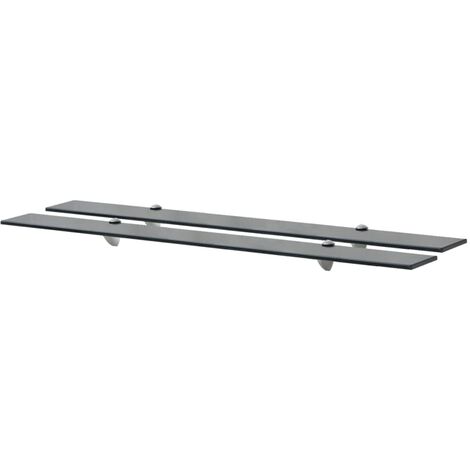 vidaXL Mensole Galleggianti 2 pz in Vetro 100x10 cm 8 mm