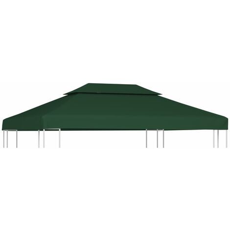 vidaXL Telo di Ricambio per Gazebo 310g/m² Verde 3x4m