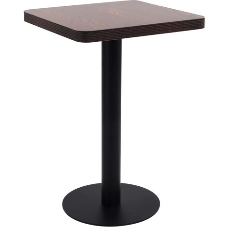 vidaXL Tavolo da Bistrot Marrone Scuro 50x50 cm in MDF (1/5)