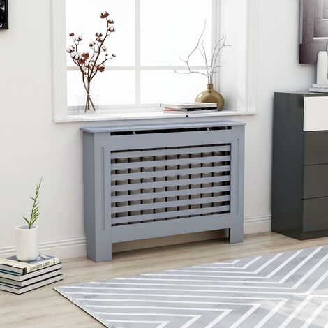 vidaXL Copertura per Radiatore Antracite 112x19x81,5 cm in MDF