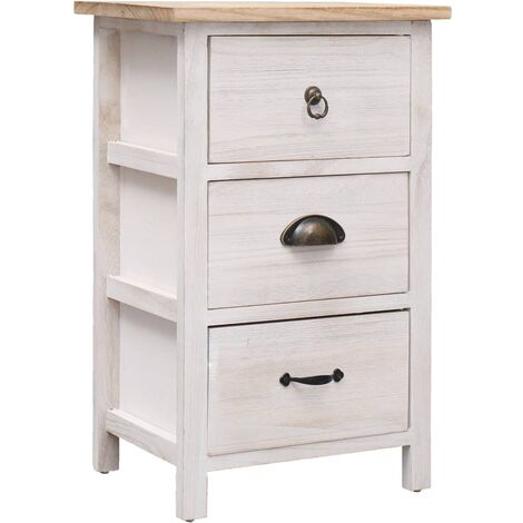 vidaXL Mobiletto 35x25x57 cm in Legno di Paulownia