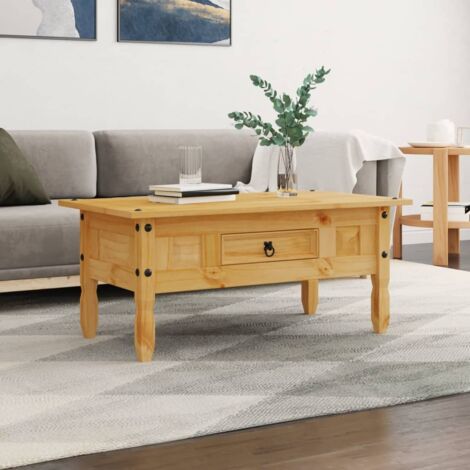 vidaXL Tavolino da Caffé Legno Pino Messicano Corona Range