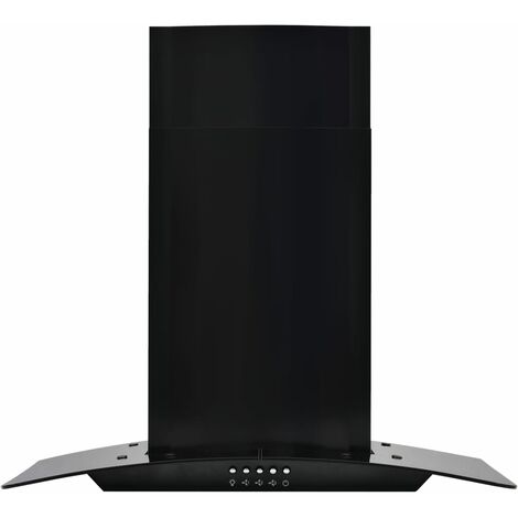Cappa Aspirante a Muro Acciaio Inox con 3 velocità Nero vari dimensioni dimensioni : 60 x 45 x (43-70) cm