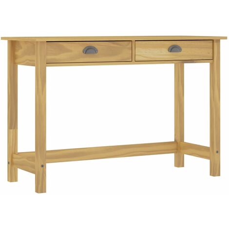 vidaXL Consolle Hill con 2 Cassetti 110x45x74 cm in Massello di Pino