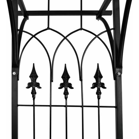 Arco da giardino bianco verde nero, Arco per Rose resistenti, arco  pergolato in acciaio metallico per piante rampicanti, arco decorativo per  matrimoni Dimensioni: W140XH240CMX38cm (Color : Black) : : Giardino  e giardinaggio