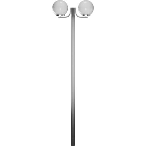 Lampione da Giardino con 2 Lampade 220 cm vidaXL 141026