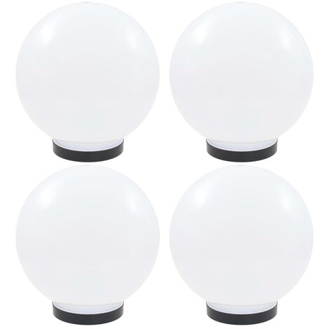 vidaXL Set Lampade a LED Sferiche 4 pz 25 cm in PMMA