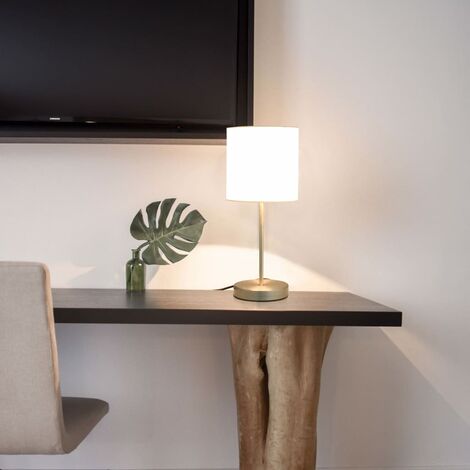 vidaXL Lampade da Tavolo 2 pz Pulsanti Touch Bianche E14