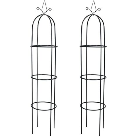 Set Torri ad Arco 2 pz per Piante Rampicanti da Giardino