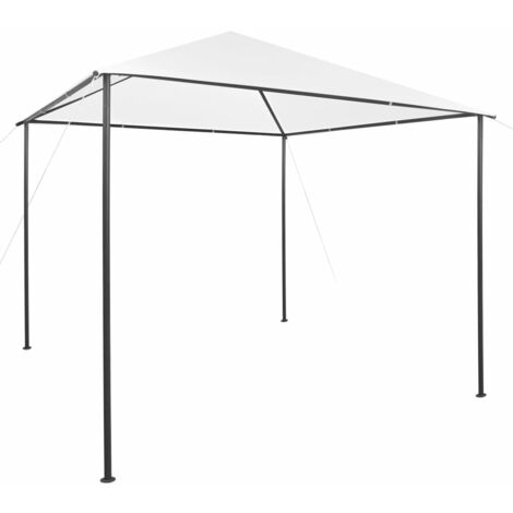 vidaXL Gazebo da Giardino 3x3x2,9 m Bianco 180 g/m²