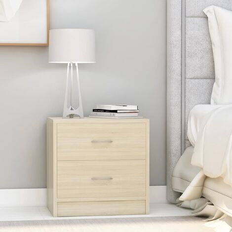 vidaXL Comodini Rovere Sonoma 2 pz 40x30x40 cm in Legno Multistrato