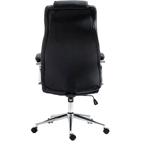 Esclusiva sedia da ufficio dall'aspetto moderno in vera pelle in vari colori  colore : Nero